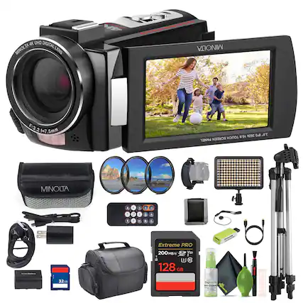 MINOLTA 4K UHD DIGITAL LENS
MINOLTA F:3.2 1=7.5mm
262k SDI
30. TOUCH 16:9 PANEL SCREEN
MINOLTA 1.2 E 4 A F 1.3
Extreme PRO
200 MB/s
128 GB V30
32GB
CLEAN
Deganta
CLEAN
erde