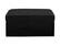 Front Zoom. Relax A Lounger - Kotor Otto-Kube Multi-positional Ottoman - Black.