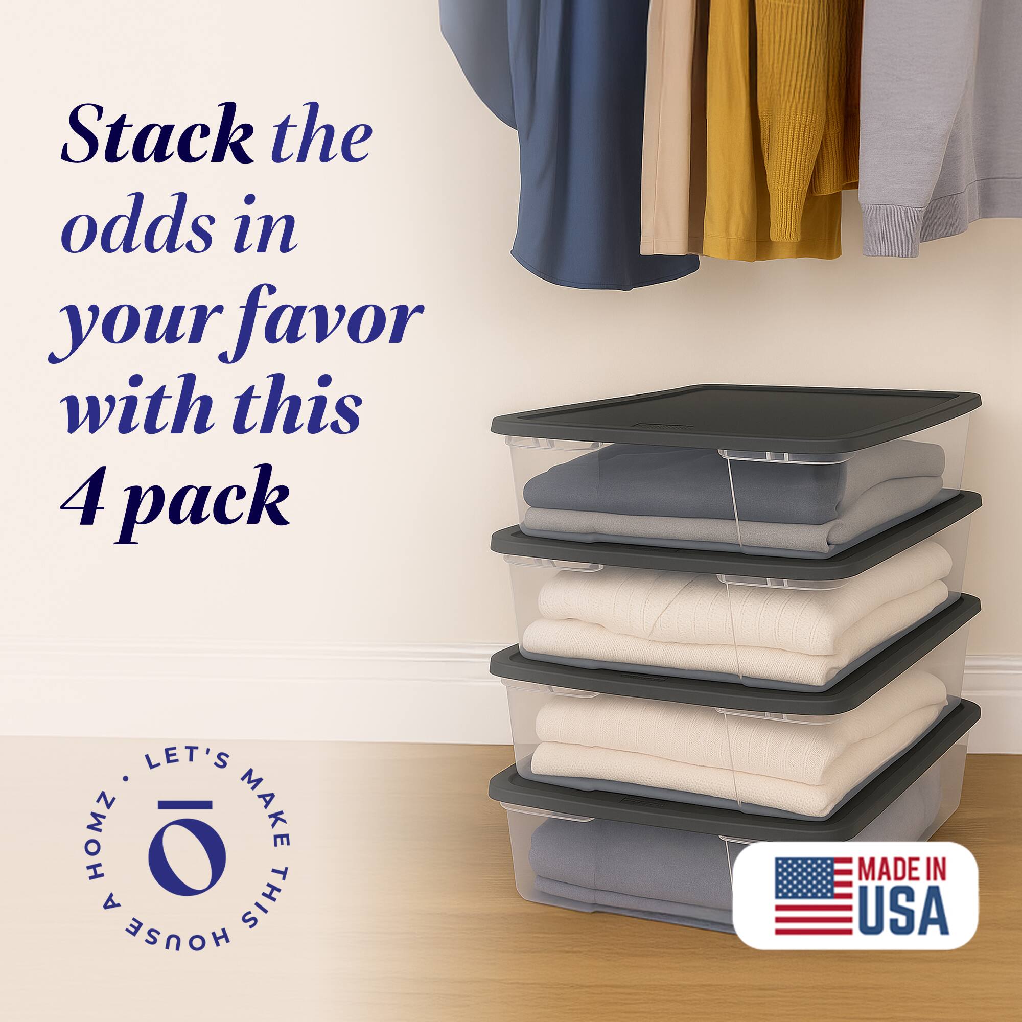 Stack the odds in your favor with this 4 pack

LET'S MAKE THIS HOUSE

MADE IN USA