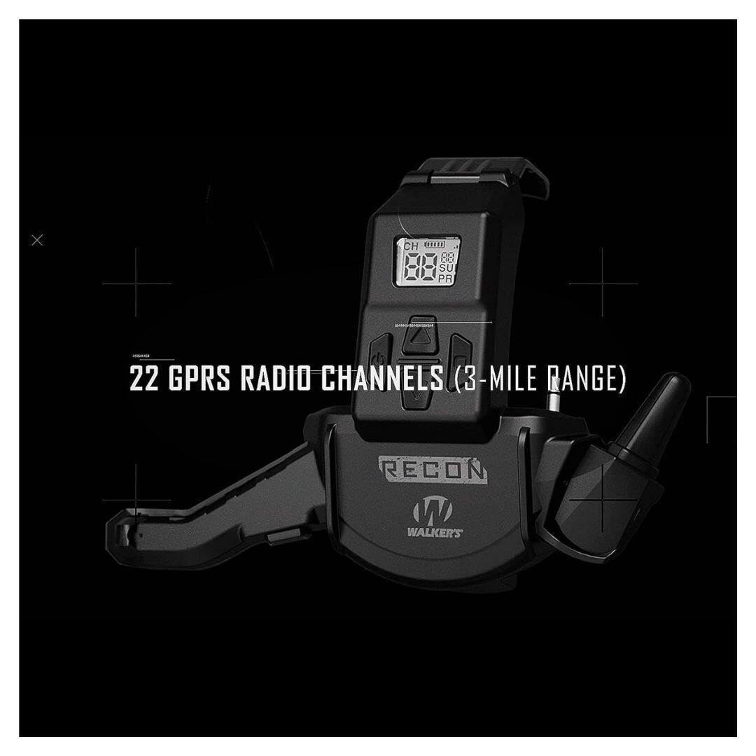 22 GPRS RADIO CHANNELS (3-MILE RANGE)  
RECON  
WALKER'S