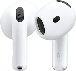 Apple - AirPods 4 Wireless Earbuds, Bluetooth Headphones, with Active Noise Cancellation, Wireless Charging - White