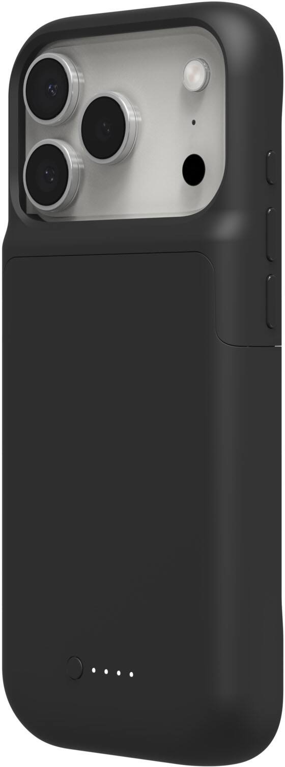 Angle. mophie - mophie Juice Pack Apple iPhone 17 Pro - Black.