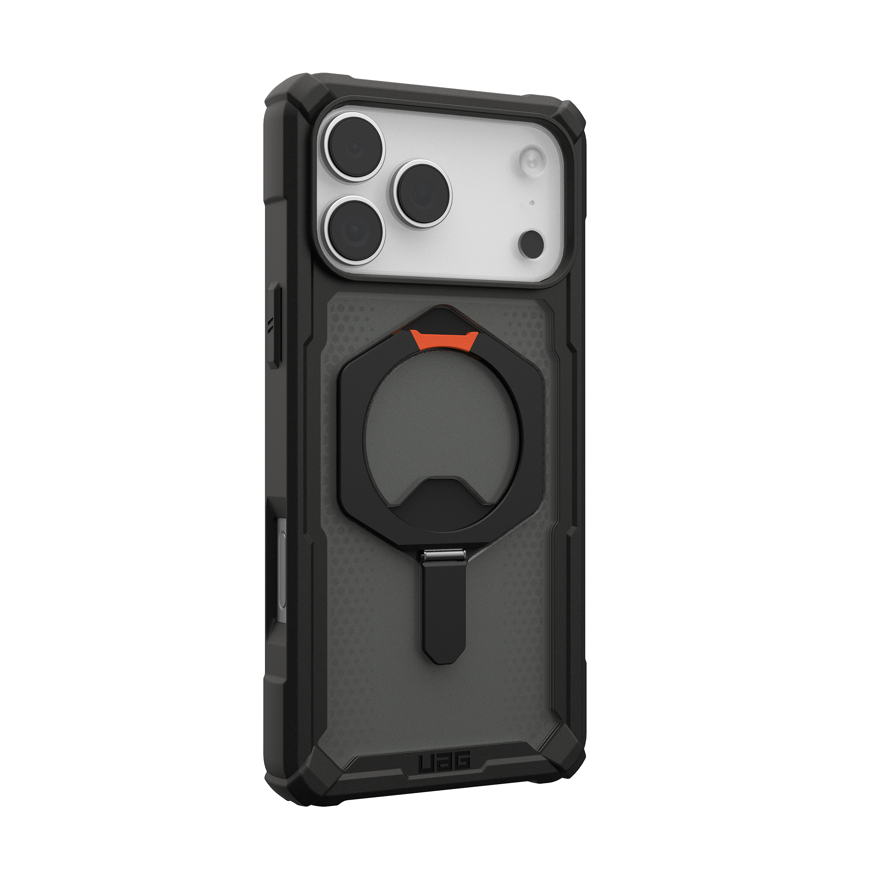 Left. UAG - Plasma XTE Series case for Apple iPhone 18 Pro Max/iPhone 17 Pro Max Plasma XTE - Black/Orange.