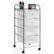 Alt View 6. Costway - 4 Drawers Metal Rolling Storage Cart Scrapbook Supply & Paper Home Office - Clear.