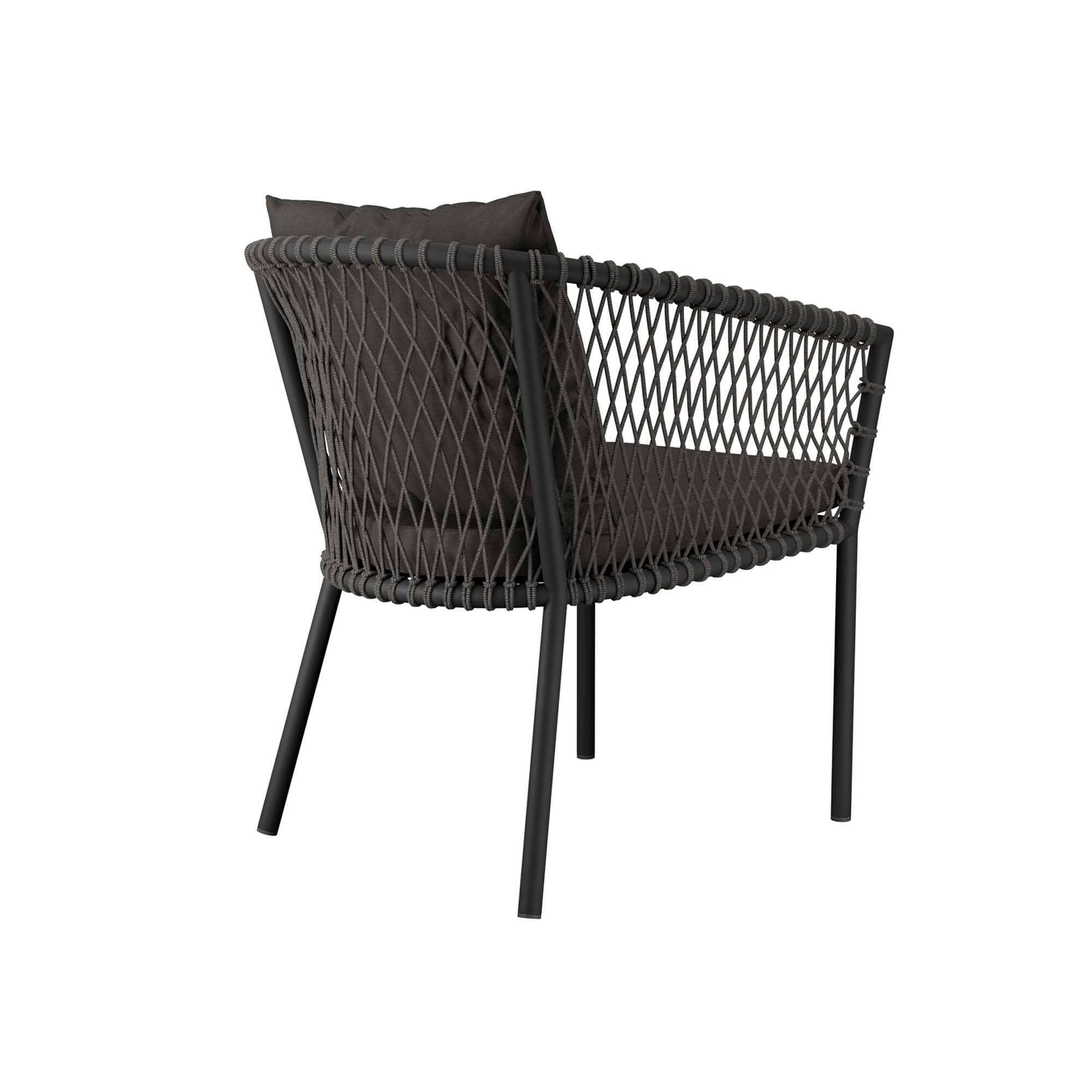 Alt View 2. Modway - Sailor Outdoor Patio Dining Armchair by Modway - Charcoal Charcoal.