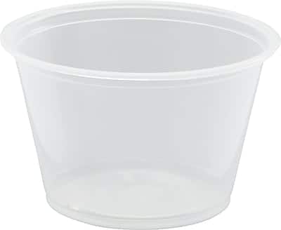 Conex - Dart Complements Plastic Portion Containers 4 oz., Translucent, 2500/Carton - Clear