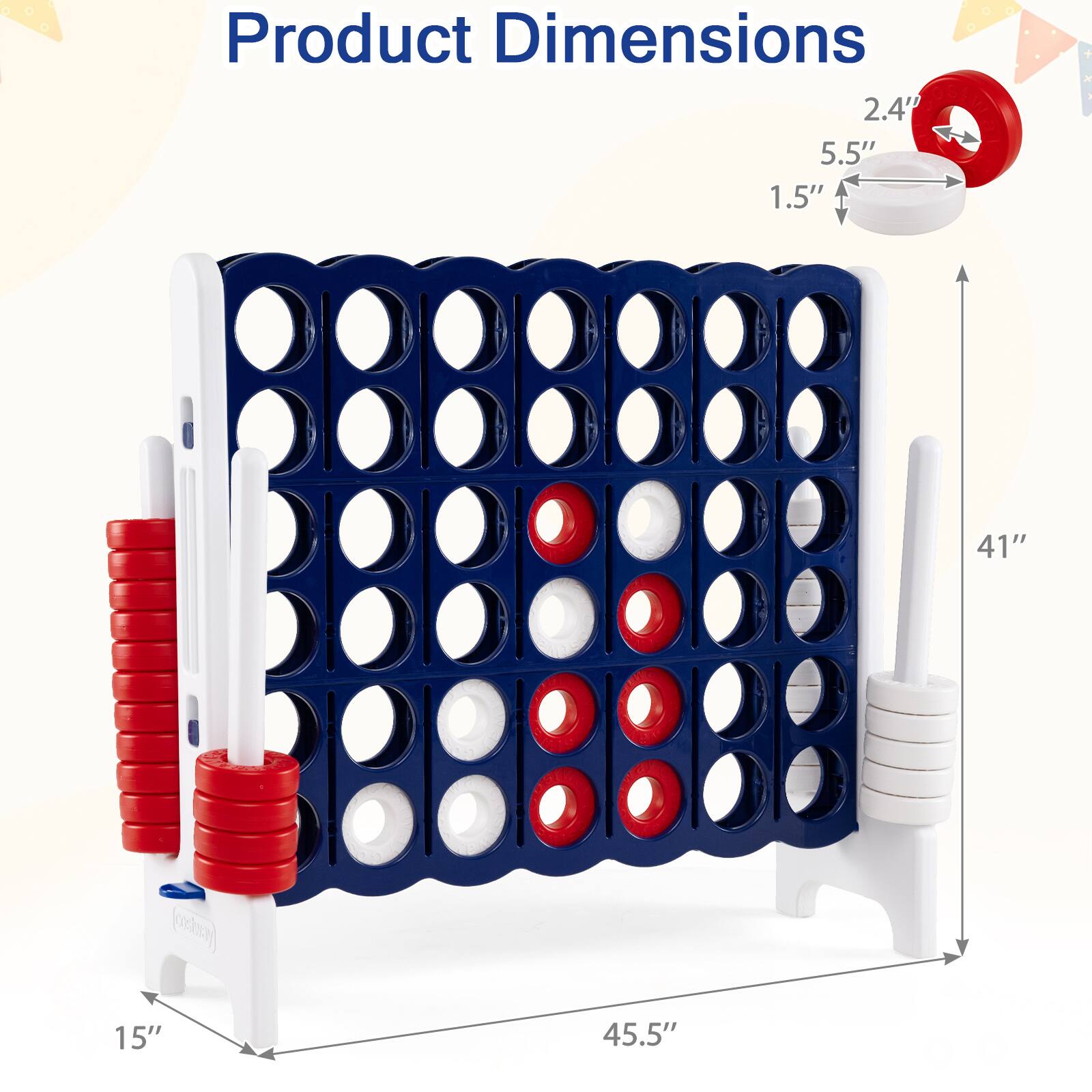 Product Dimensions

2.4" x 5.5" x 1.5"  
Framing: 15" x 41" x 45.5"