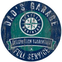 Fan Creations - Seattle Mariners 12" x 12" Dad's Garage Sign - Multicolor