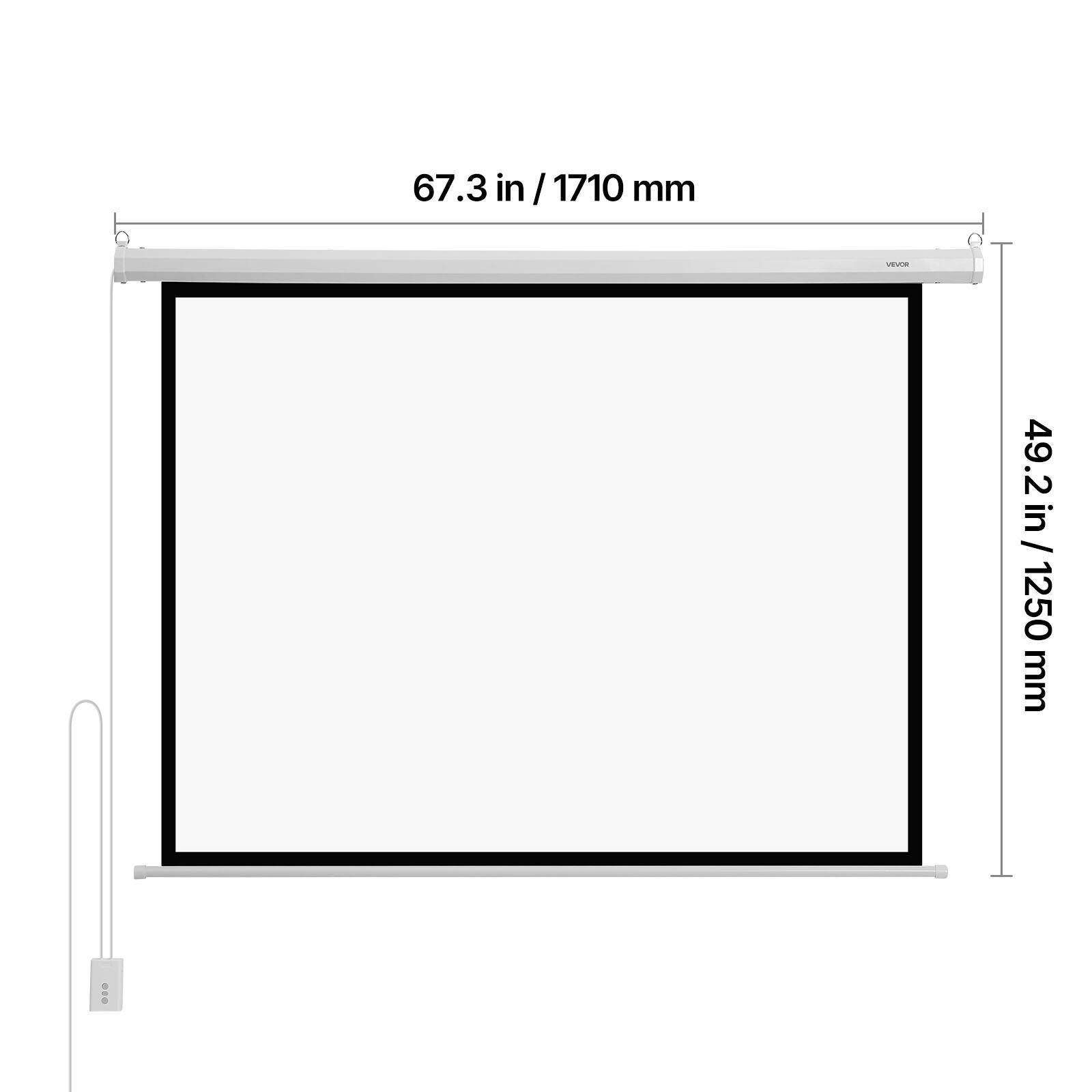 67.3 in / 1710 mm  
49.2 in / 1250 mm