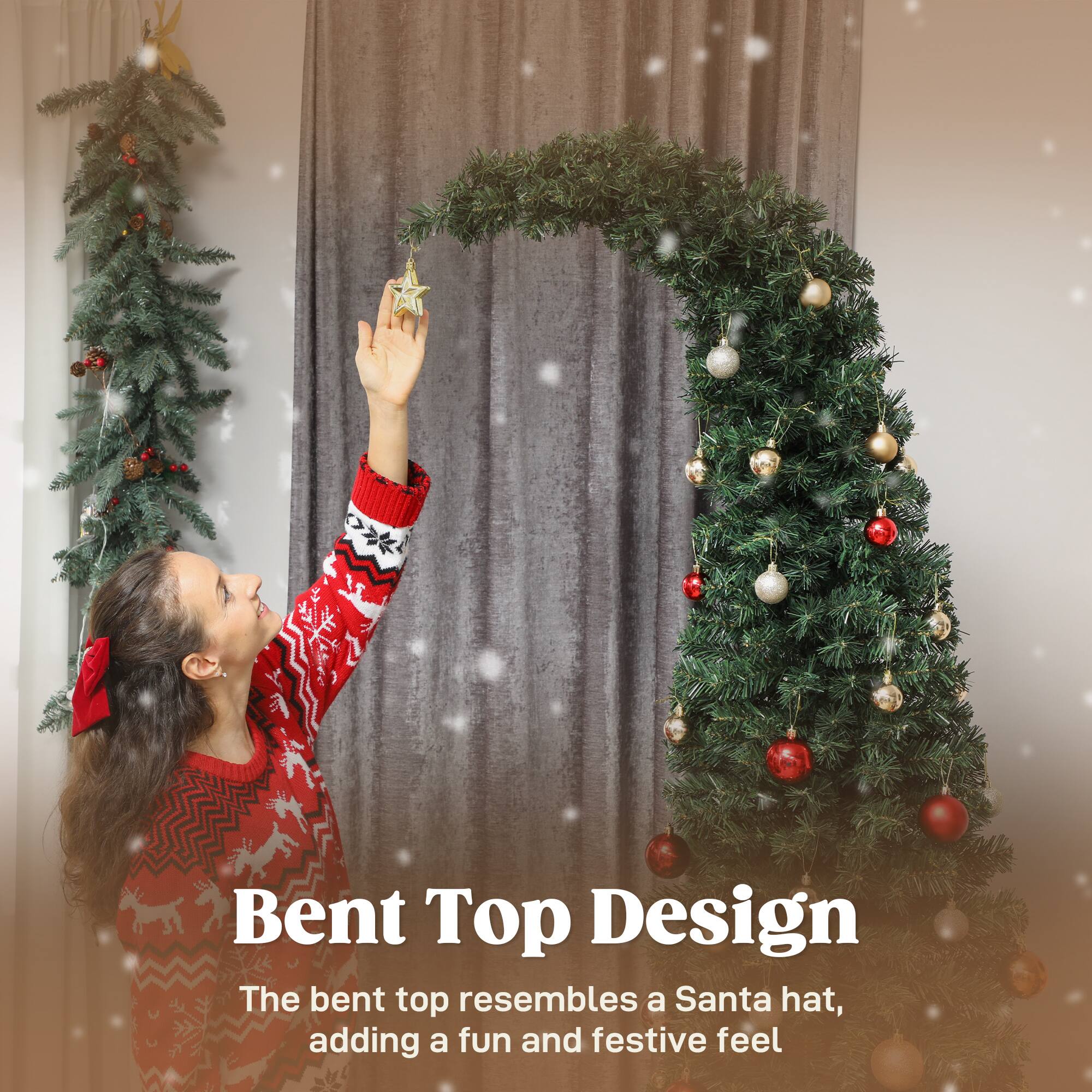 Bent Top Design

The bent top resembles a Santa hat, adding a fun and festive feel.