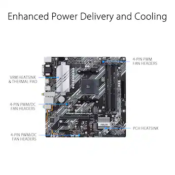 ASUS PRIME B550M A WIFI II (Socket AM4) AMD B550 Micro ATX DDR4 Wi ASUS PRIME B550M A WIFI II (Socket AM4) AMD B550 Micro ATX DDR4 Wi