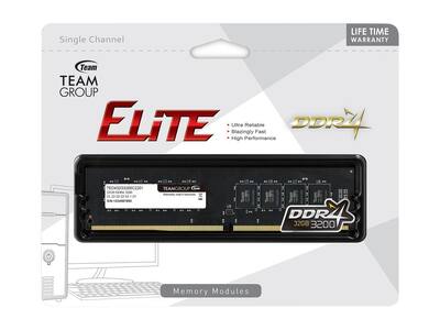 Team Group Team Elite 32GB 288 Pin PC RAM DDR4 3200 (PC4 25600 Team Group Team Elite 32GB 288 Pin PC RAM DDR4 3200 (PC4 25600