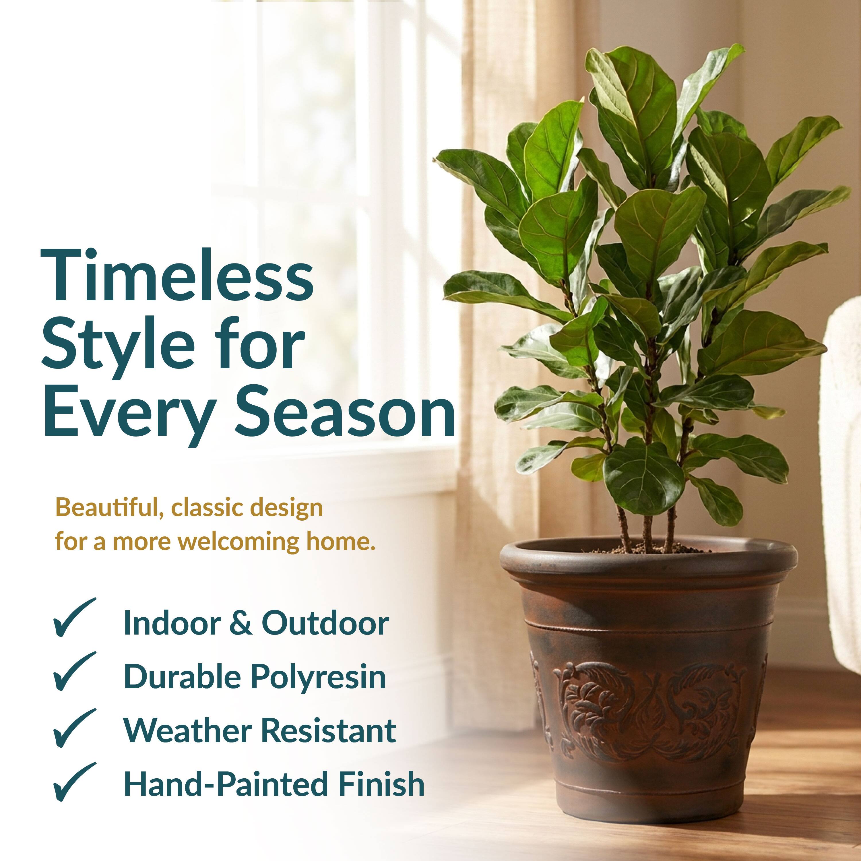 Timeless Style for Every Season

Beautiful, classic design for a more welcoming home.

- Indoor & Outdoor
- Durable Polyresin
- Weather Resistant
- Hand-Painted Finish