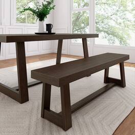Plank+Beam - Classic Dining Bench - Walnut Wirebrush