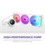 High-Performance Pump Custom NZXT Turbine pump delivers high flow and pressure for efficient, low-noise CPU cooling.