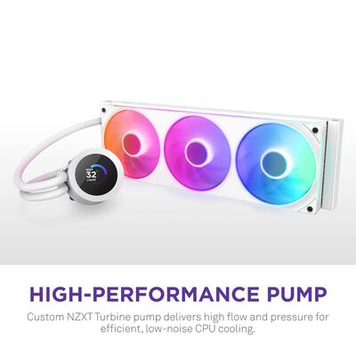 NZXT Kraken Plus RGB 360mm Radiator CPU Liquid Cooler (1 x F360 NZXT Kraken Plus RGB 360mm Radiator CPU Liquid Cooler (1 x F360