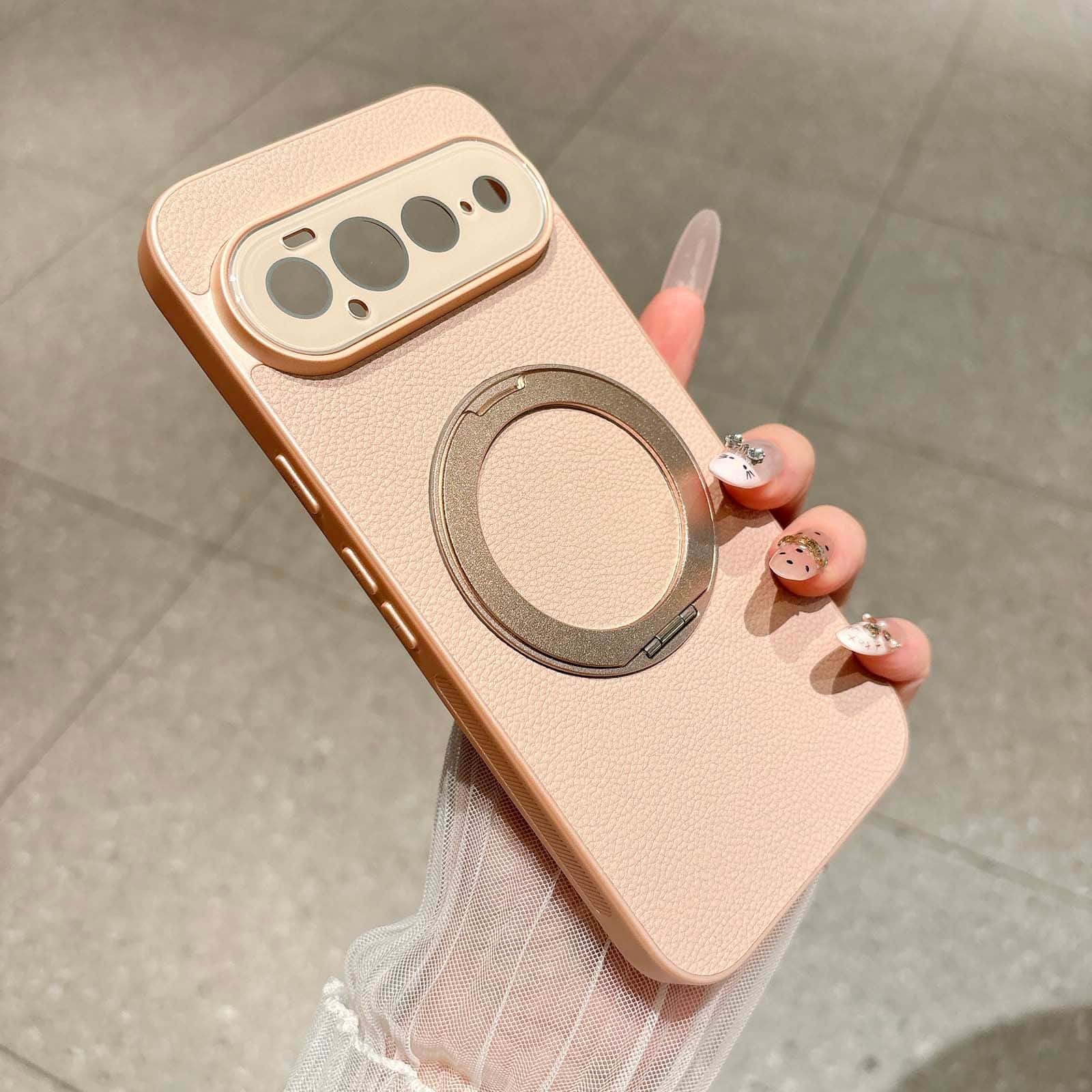 UUCOVER - Magnetic Case for Google Pixel 11,Shockproof Leather + TPU Case Compatible with MagSafe Ring Stand Cover - Gold price history on PriceWatchPro