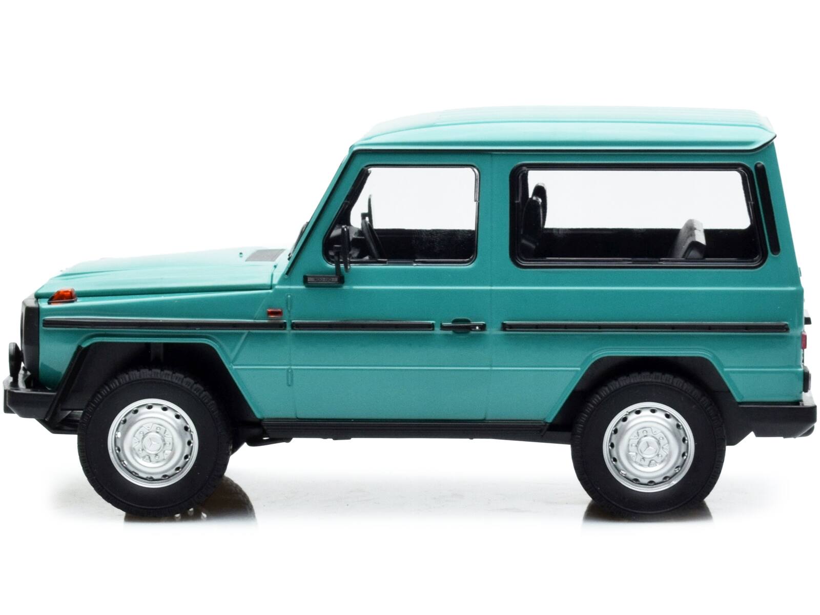 Angle. Minichamps - 1980 Mercedes-Benz G-Model (SWB) Turquoise with Black Stripes Limited Edition to 504 pieces Worldwide 1/18 & - Turquoise with Black.