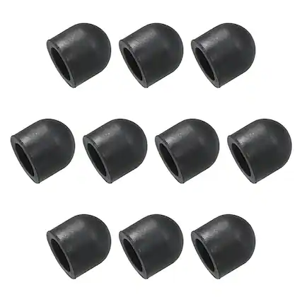 Front. Unique Bargains - 50pcs 8mm Conductive Rubber Fine Tips Soft Universal Replacement for Capacitive Touch Screen Stylus Pen - Black.