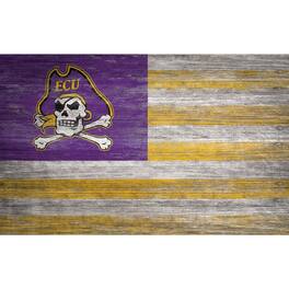 Fan Creations - ECU Pirates 11'' x 19'' Distressed Flag Sign - Multicolor