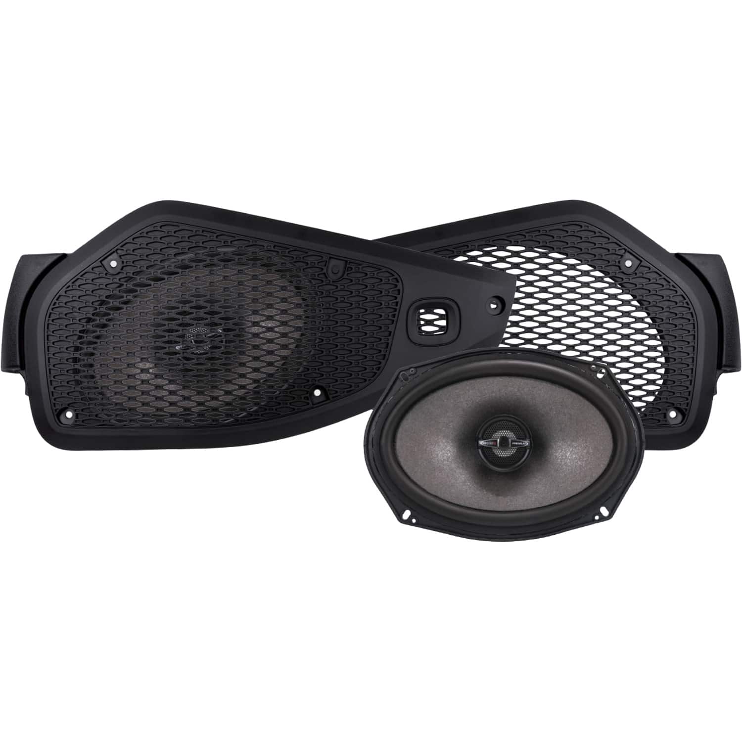 MB Quart - Tuned 6" x 9" Coaxial Car Speakers with Paper Cones (Pair) - Black - Front_Zoom