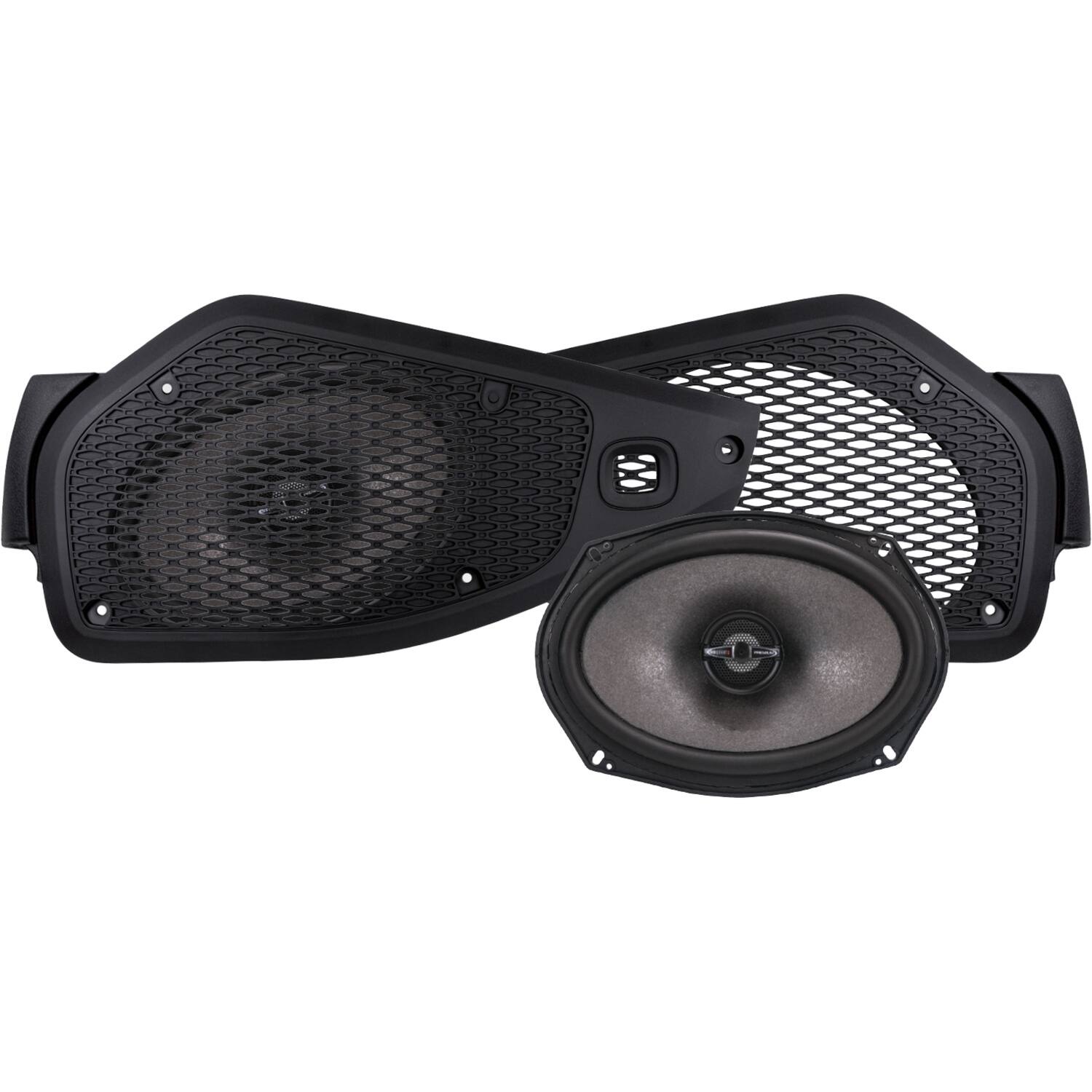 MB Quart - Tuned 6" x 9" Coaxial Car Speakers with Paper Cones (Pair) - Black