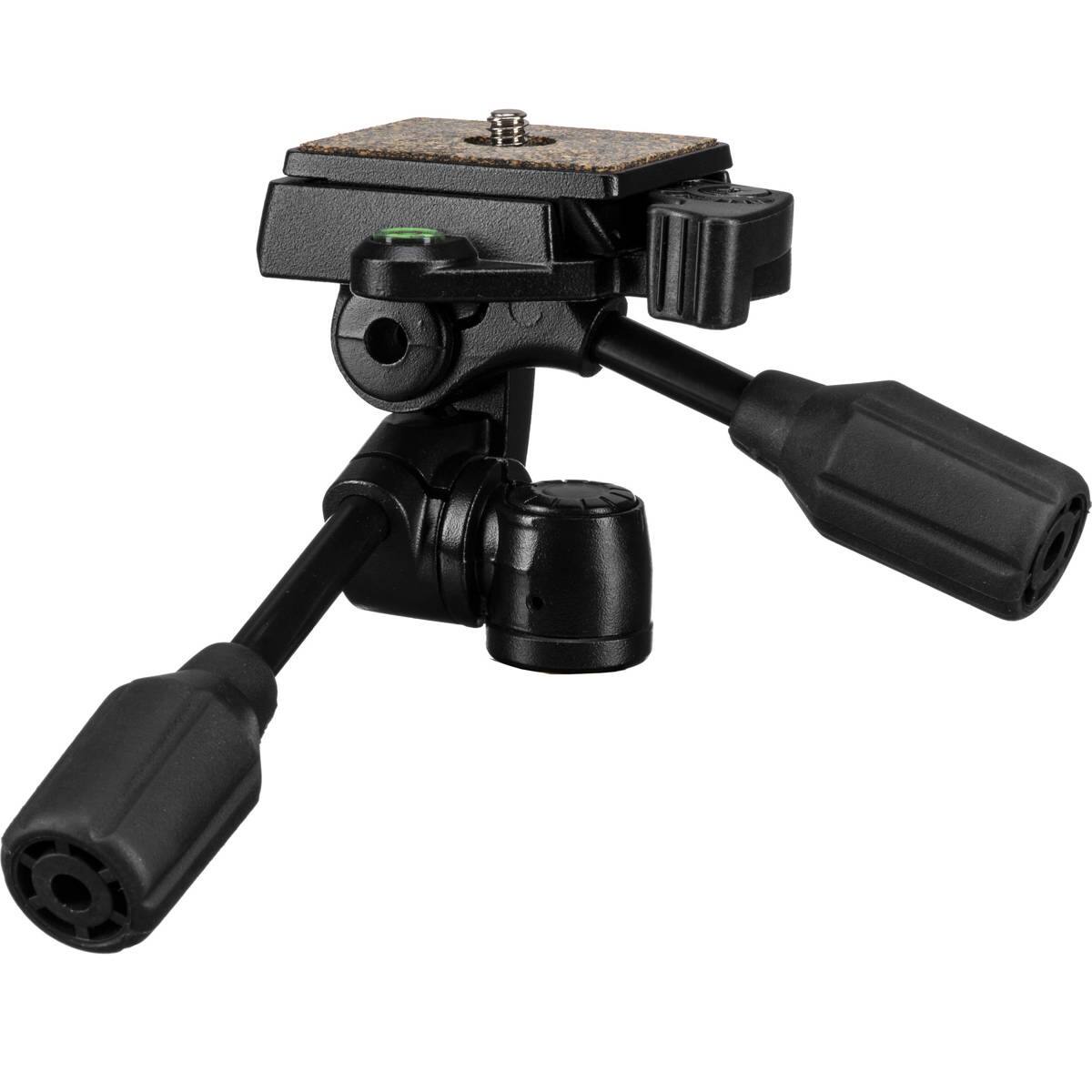 Alt View 1. Slik - Slik SH-704E Compact  Light 3-Way Pan Tripod Head with Quick Release.