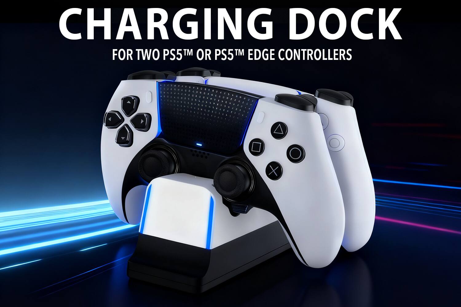 CHARGING DOCK  
FOR TWO PS5™ OR PS5™ EDGE CONTROLLERS