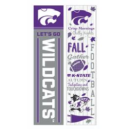 Evergreen Enterprises - Kansas State Wildcats 47" Double Sided Fall Leaner Fan Sign - Multicolor