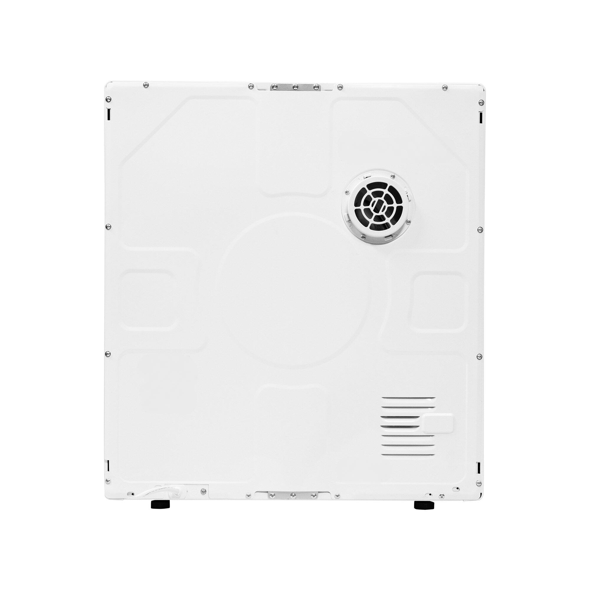 Back. Equator - Equator ED 850 S Compact 3.5 cu. ft./13lbs Vented Sensor Electric Dryer Knob Control w/ Sleep Mode 110V/1500W - White.