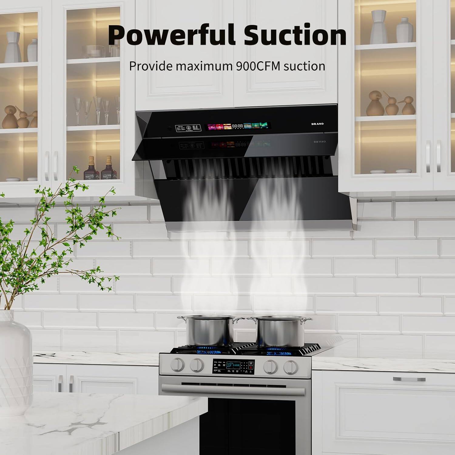 Powerful Suction  
Provide maximum 900CFM suction
