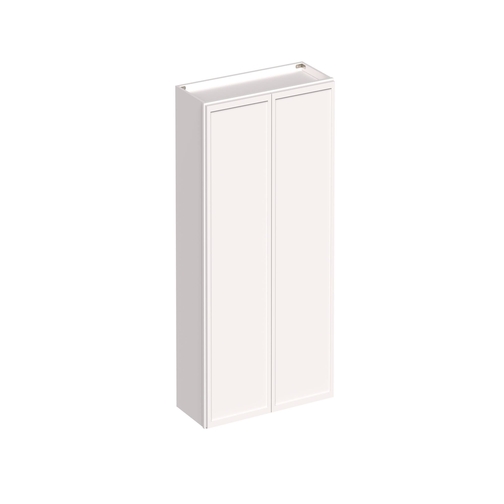 Angle. Boyel Living - 30-in W x 42-in H x 12-in D Slim Shaker RTA Kitchen Wall Cabinet with Soft-Close - Snow White.