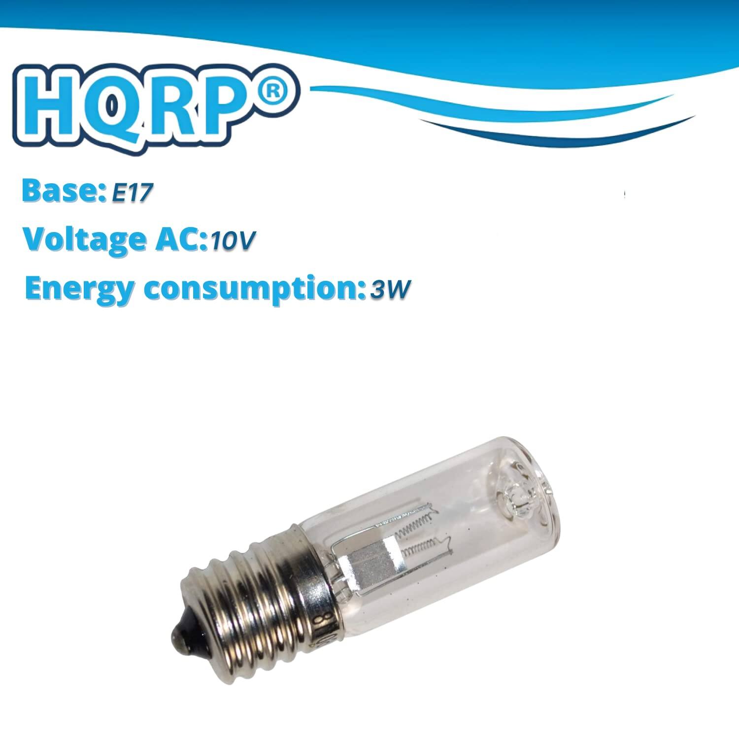 HQRP Base: E17  
Voltage AC: 10V  
Energy consumption: 3W