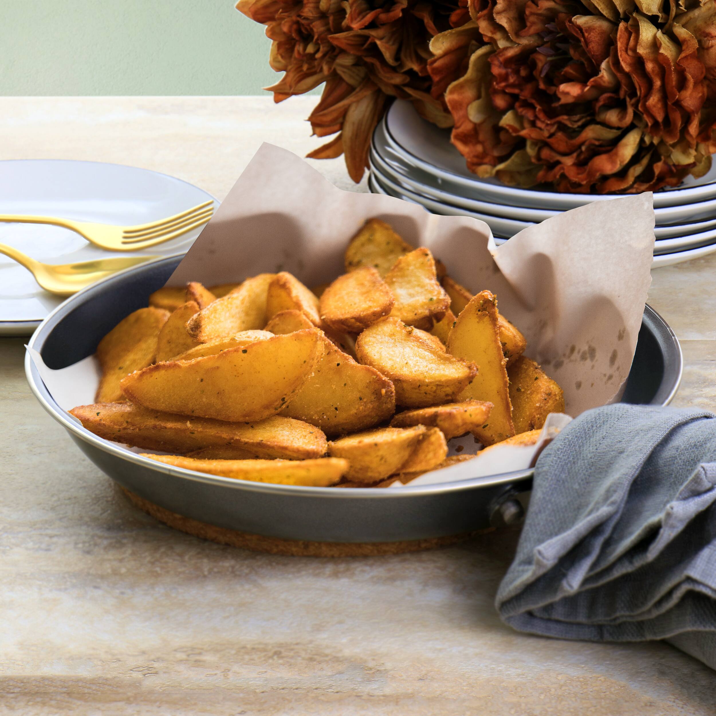 Alt View 5. Gibson - Gibson Everyday Highberry 3 Piece Nonstick Carbon Steel Cookware Set in Grey - Gray.