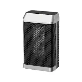 Cluzine - Remote Control PTC Space Heater, 1500W Fast Heating, 12H Timer, for Home Office Desk