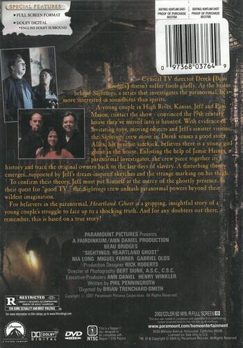 Alt View 1. Sightings: Heartland Ghost   - DVD.