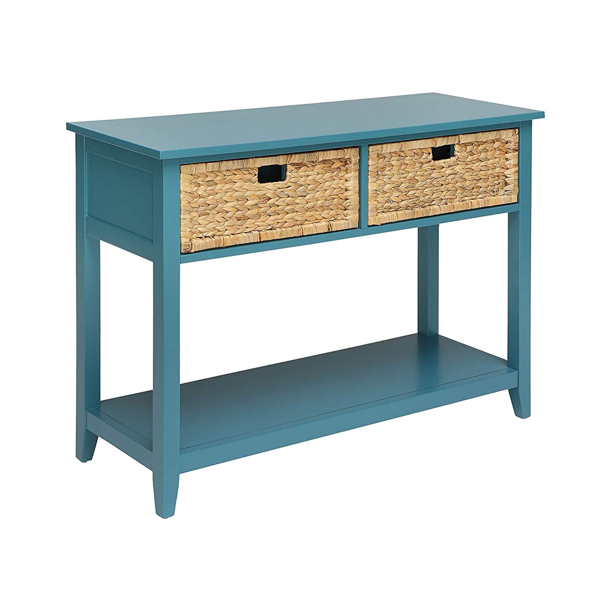 Manhattan Lane - Flavius Console Table with 2 Drawers - Blue