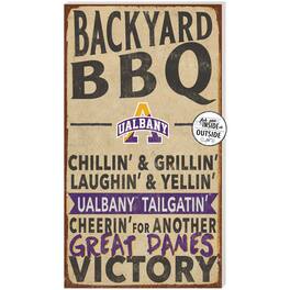 Jardine - UAlbany Great Danes 11'' x 20'' Indoor/Outdoor BBQ Sign - Brown