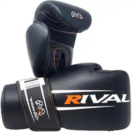 RIVAL - Boxing RB60C Workout Compact Hook and Loop Bag Gloves 2.0 - XL - Black