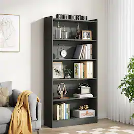 Tribesigns - Office Storage Cabinet, For Everyday Organization in Workspaces and Office Reception Areas - Black