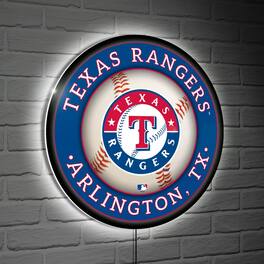 Evergreen Enterprises - Texas Rangers LED XL Round Wall D-cor - Multicolor