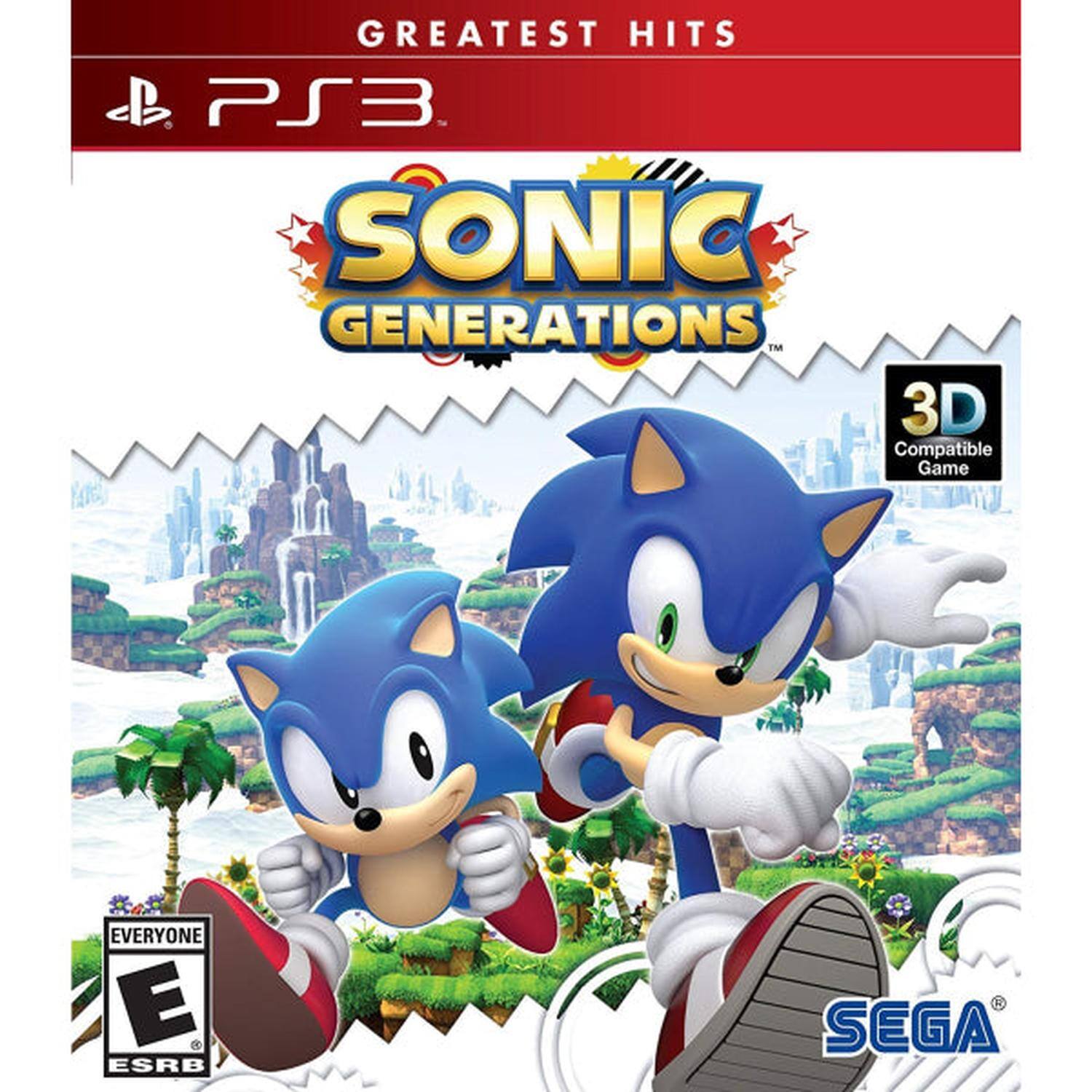 GREATEST HITS  
PS3  
SONIC GENERATIONS™  
3D Compatible Game  
EVERYONE E ESRB  
SEGA