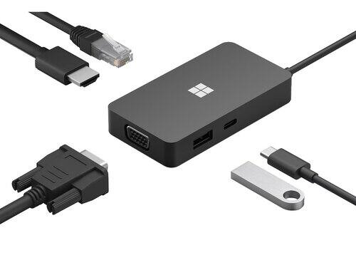 Front. Microsoft - Microsift Surface Dock 2 1GK-00001 Docking Station - Black - 2x USB-C.