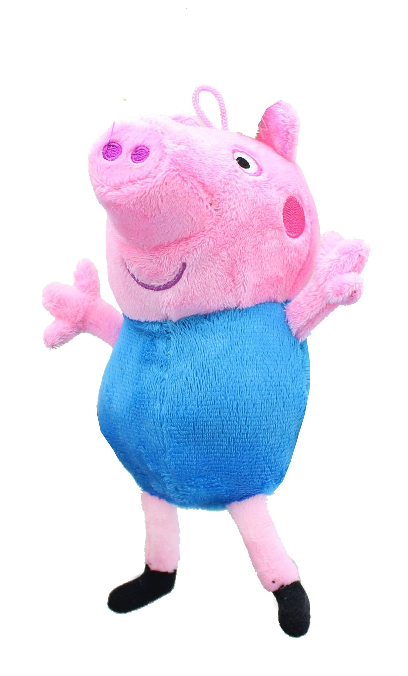 Front. Peppa Pig - Peppa Pig 8 Inch Character Plush | George - Pink.