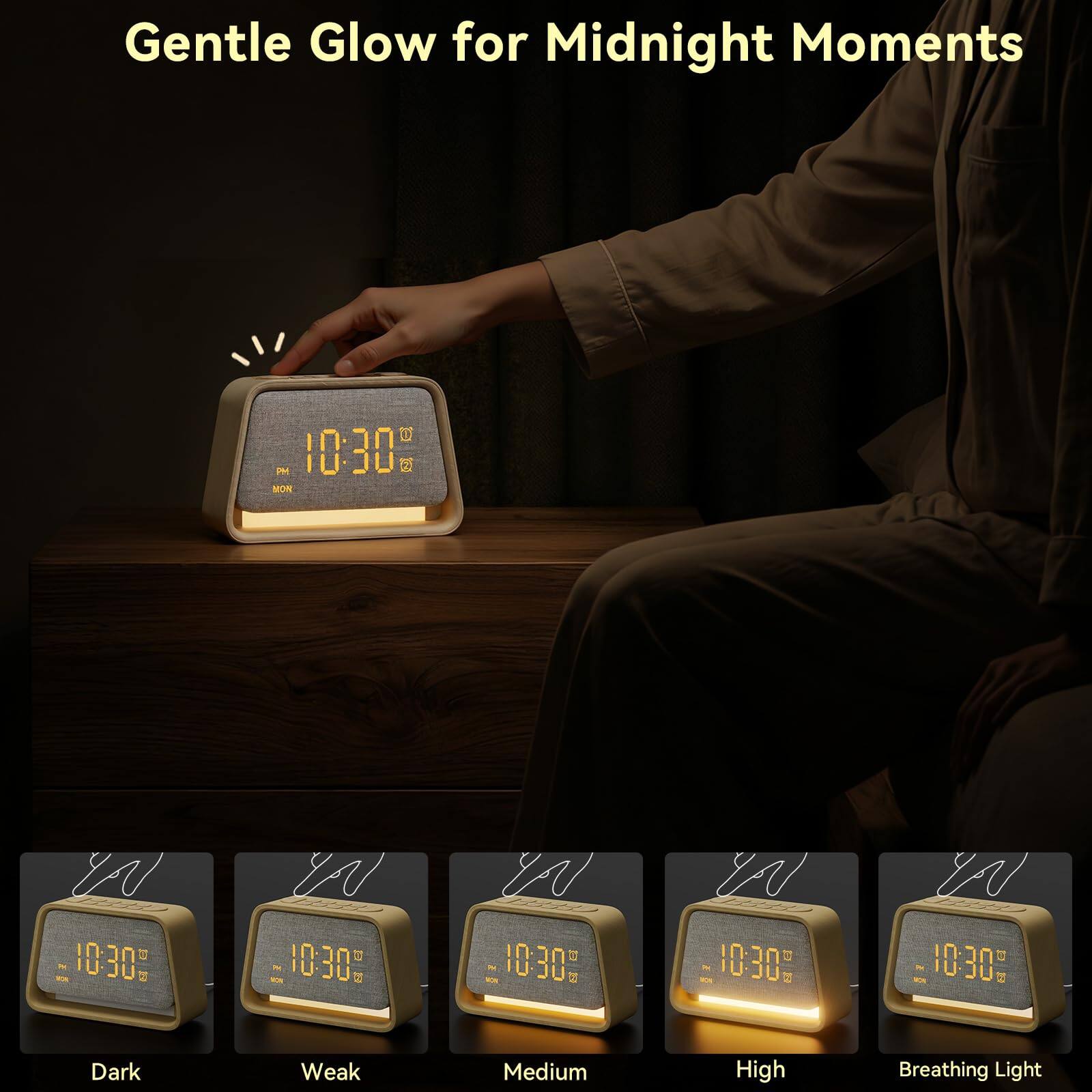 Gentle Glow for Midnight Moments

10:30 PM  
MON

- Dark
- Weak
- Medium
- High
- Breathing Light