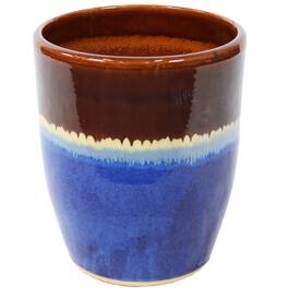 Sunnydaze - Captivating Vista Ceramic Planter - 14" - Beachcomber
