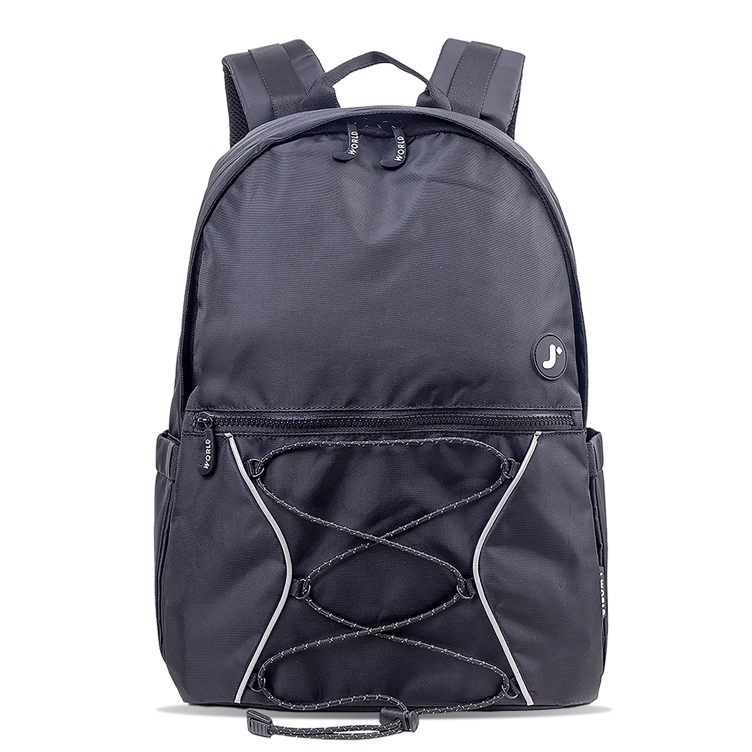 J World - Unisex Cristos Casual Backpack with Laptop Sleeve - Black