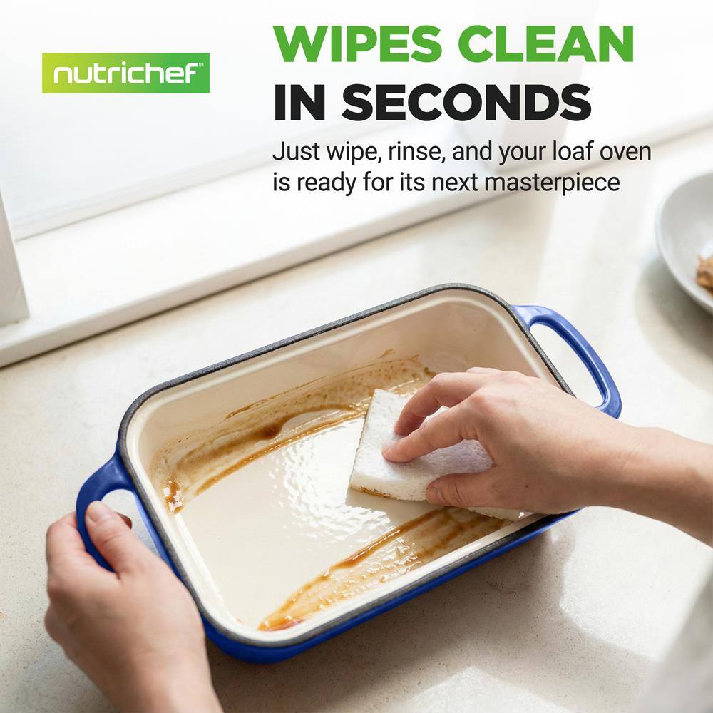 WIPES CLEAN IN SECONDS

Just wipe, rinse, and your loaf oven is ready for its next masterpiece

nutrichef