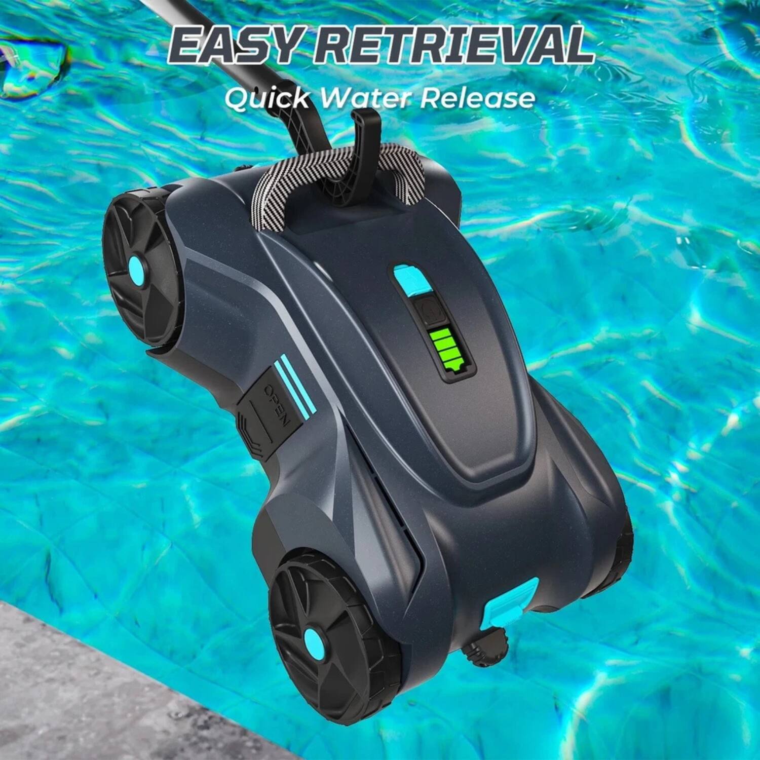 EASY RETRIEVAL  
Quick Water Release