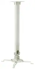 Front. Mount-It! - Universal Projector Ceiling Mount with Extended Height Adjustment & Full Motion for Most Projectors, White - White.